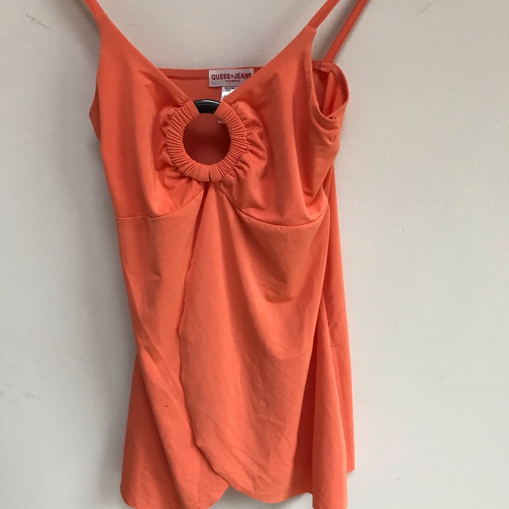 Guess apricot tank top🥰